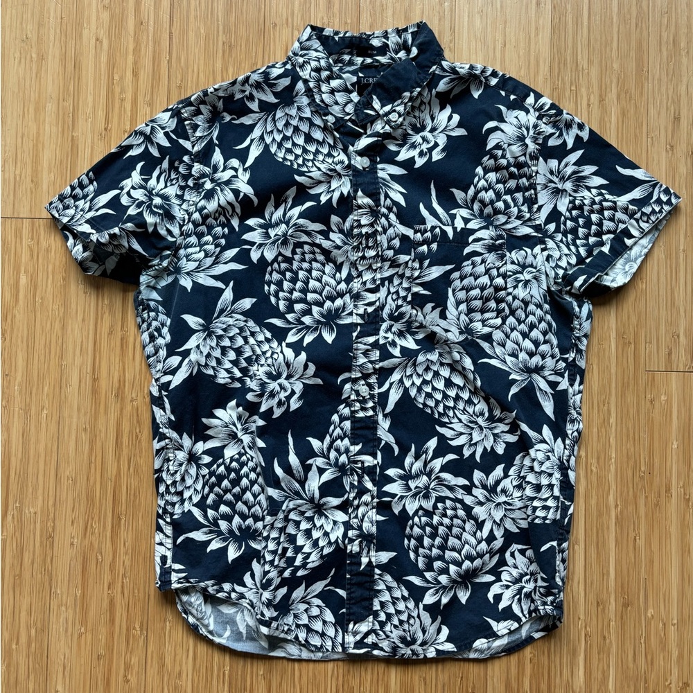 J. Crew Flex Washed Slim Button Down Tee
